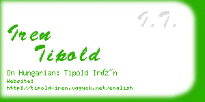 iren tipold business card